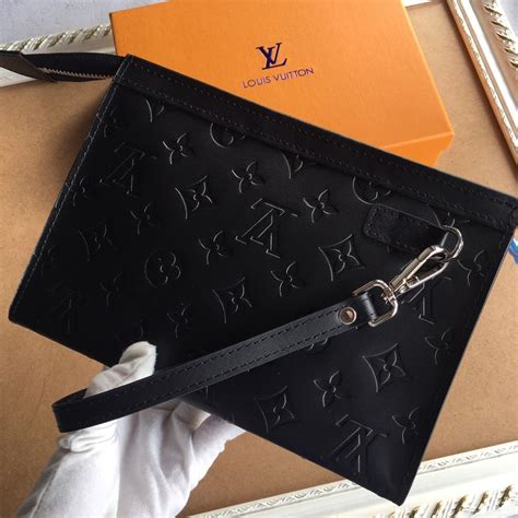 louis vuitton wristlet black|black louis vuitton wallet.